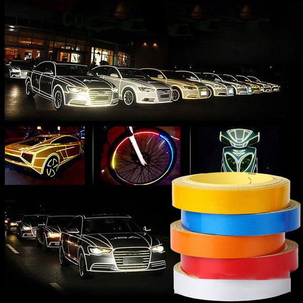 

car-styling night magic reflective tape 1cm*5m automotive body motorcycle decoration car sticker cool shape