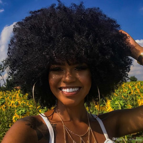 Slove Mongolian Virgin Hair African American Afro Kinky Curly Hair