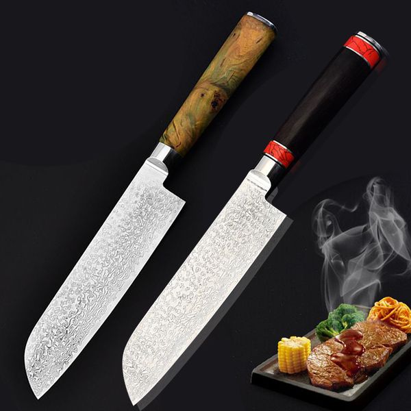 

gmt16 классический vg10 дамаск кухонный нож кузница японская кухня мясорубка острый кухонный нож черное дерево стабильная деревянная ручка к