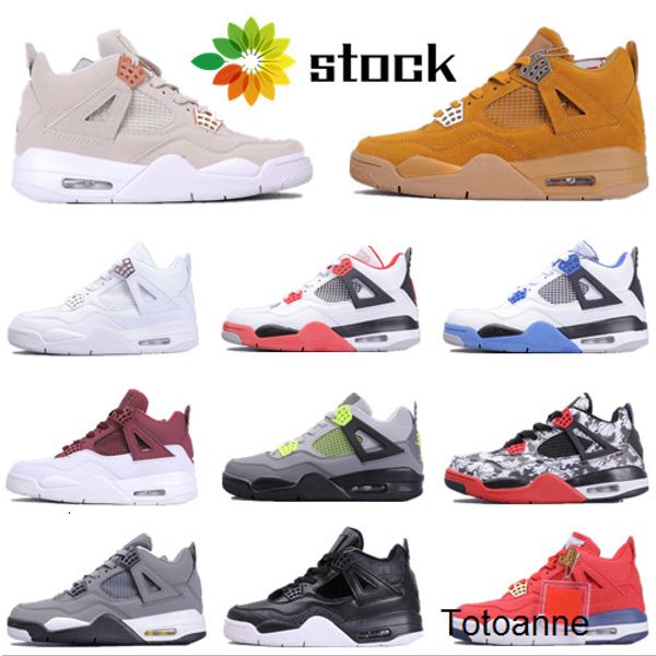 

2020 new jumpman 4 mens basketball shoes bred white cement 4s iv designer sneakers sports running shoes women trainers size 5.5-12