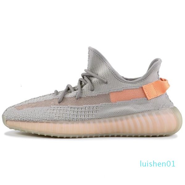 

r new kanye west clay v2 static reflective gid glow in the dark fluorescence running chaussures v2 men women sports sneakers l01