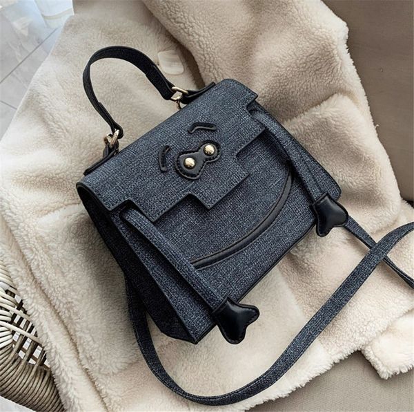 

funny smiley face bag fashion version cute shoulder crossbody bag versatile handbag ph-cfy20051941
