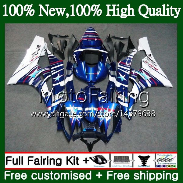 

bodys for yamaha yzf r 6 yzf 600 07 yzf-600 yzfr6 06 07 frame 90mf18 yzf r6 06 07 yzf600 yzf-r6 2006 2007 fairing bodywork blue white kit