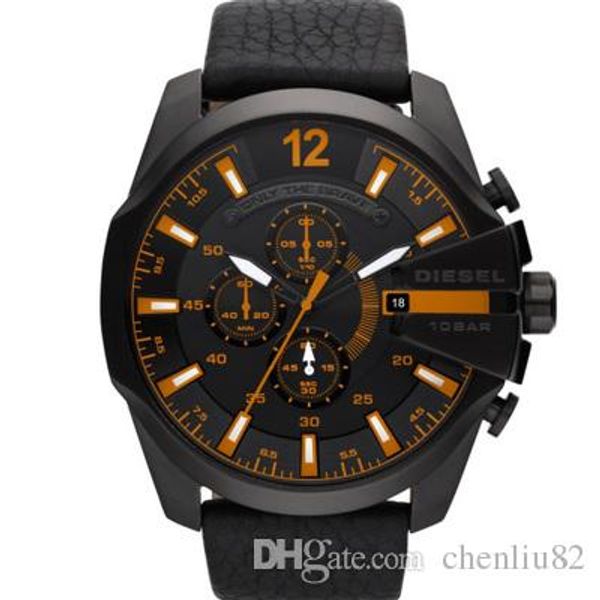 

new men's sports watch r luxury men's large dial sports display diesels watch dz4280 dz4291 dz4281 dz4283 dz4290 dz4309, Slivery;brown