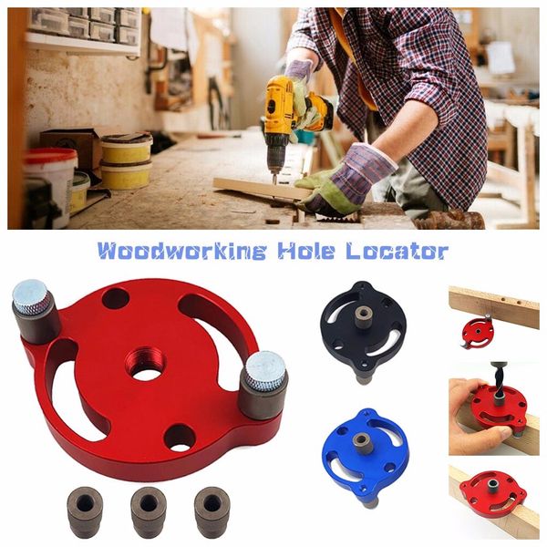 

woodworking dowel drill guide 3-hole drill bit guide positioner locator tool