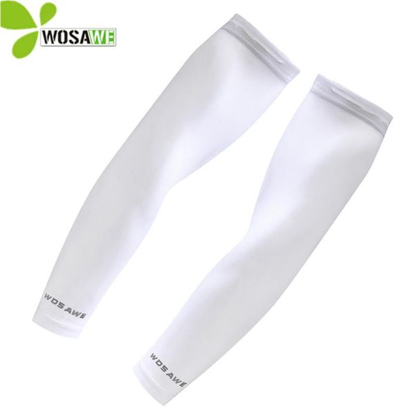 

wosawe summer cycling armwarmers athletic sport skins uv protection bike hand sleeves riding baseball protective arm covers, Black;gray