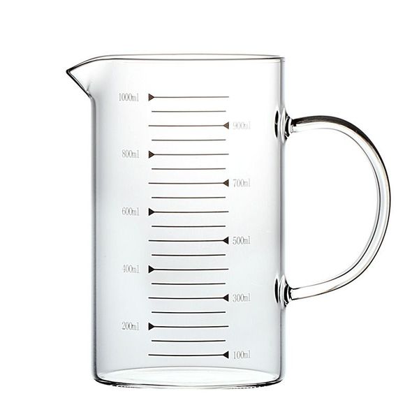 

measuring tools food grade borosilicate glass measurings cups pot kettle kitchen accessories with lid milk clear cup cook scale