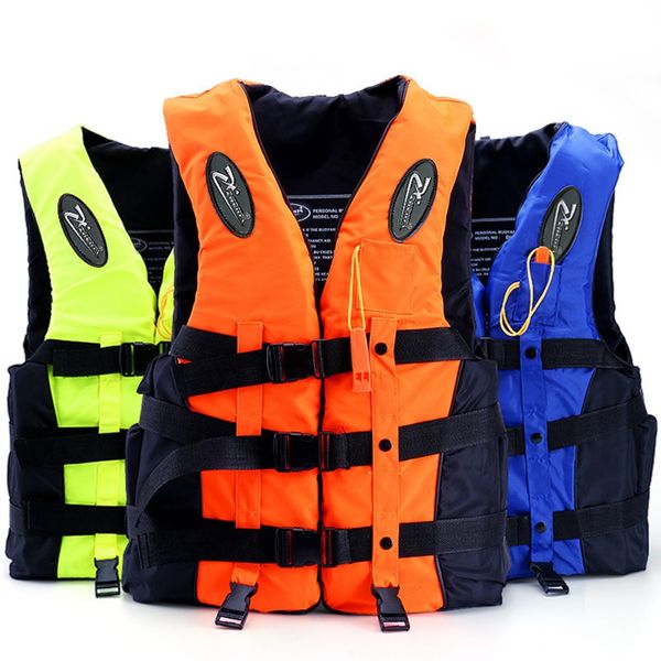 

professional swimming life vest children reflective adjustable waistcoat jacket with whistle for drifting surfing