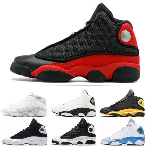 

hipping 13 13s mens basketball shoes italy blue melo class of 2003 pure money black cat bred flint sports sneakers size 7-13