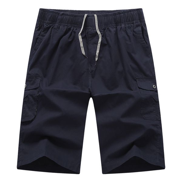 

mens designer shorts sports washed beach cotton five-point pants middle-aged loose casual pantst41q, Black