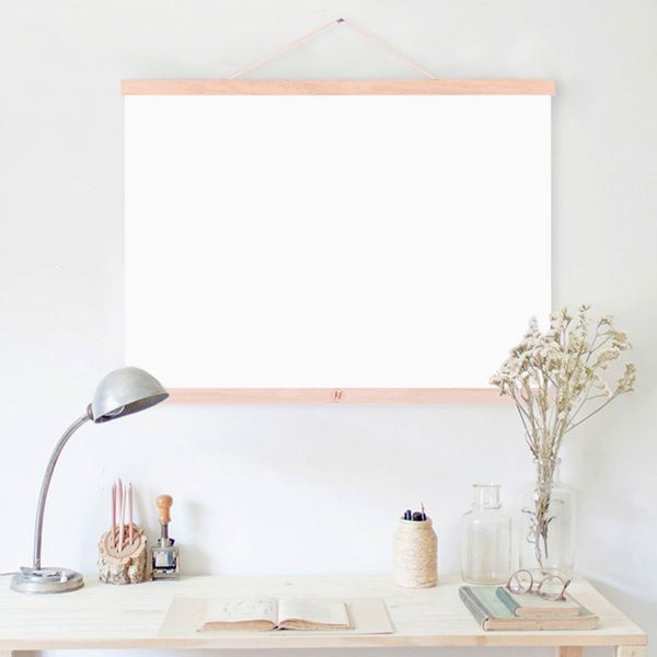 

a3 a4 magnet wooden picture frame diy p poster hanger wall art decor hanging scroll for home office shop display