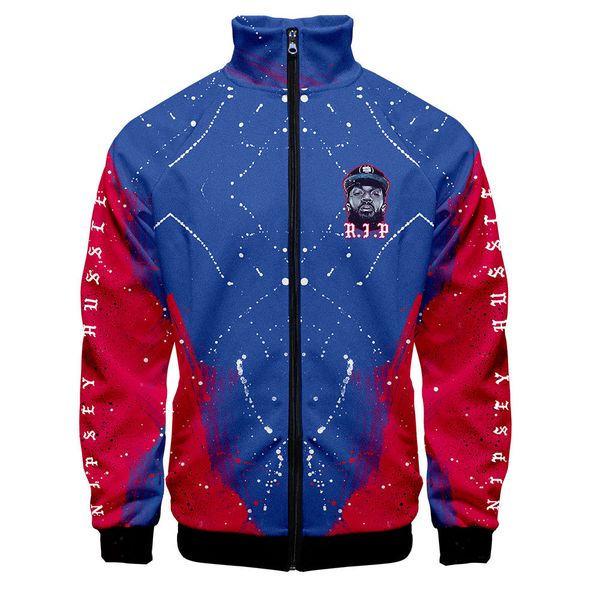 

xxxtentacion nipsey hussle hoodies men skateboard 3d cardigan revenge rapper sweatshirts, Black