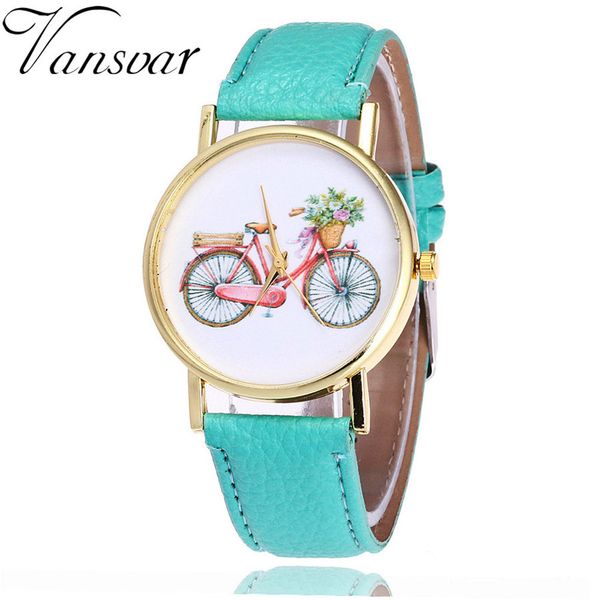 

vansvar watch women dress bracelet watch fashion candy color male and female strap wrist montre homme, Slivery;brown