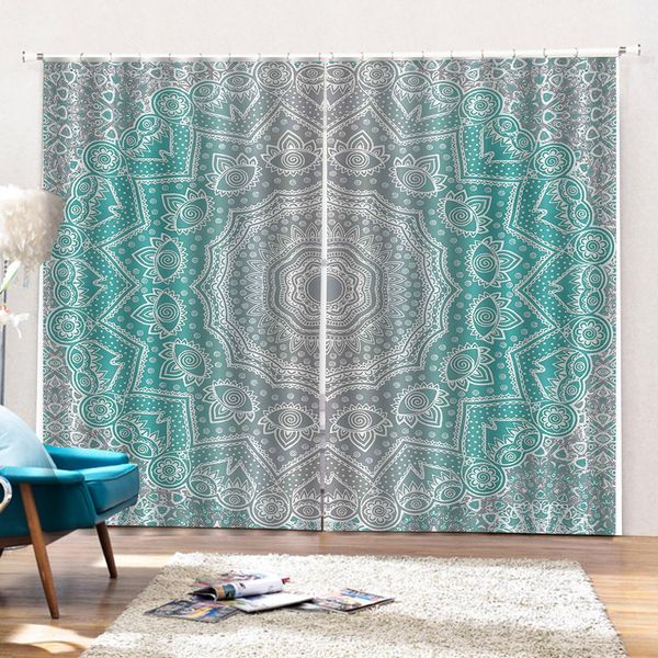 

3d curtain bedroom european fine hand-painted pattern custom indoor advanced shade curtains
