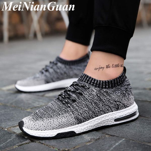 

large size men sport shoes low air cushion man sneakers slip on men's running shoes light flat breathable male athletic shoe b8