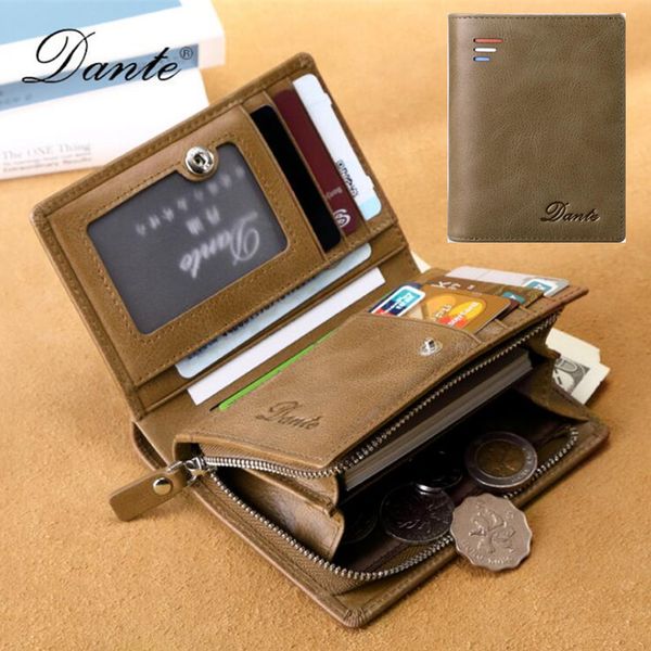 

Mens Luxury Wallet Genuine Leather Wallets for Men Women Handmade Bifold compact Wallet ID Card Holder with Coin Pocket with Gift Box 0370