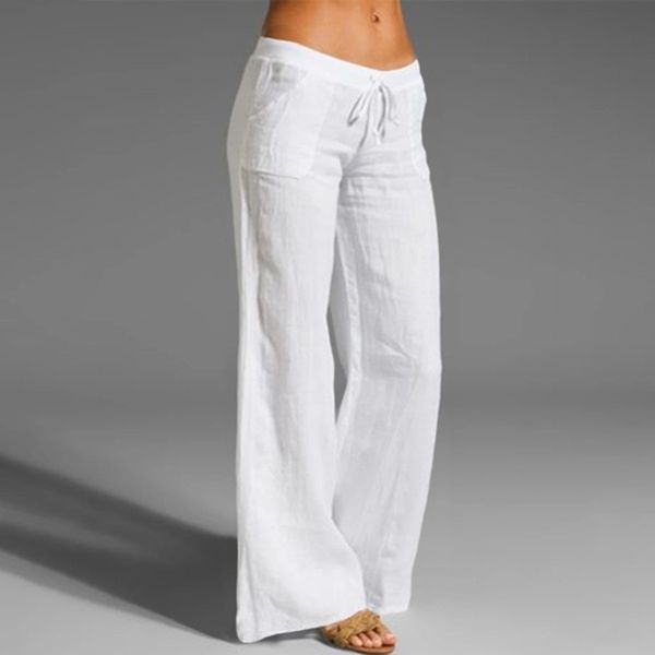 

women wide leg pants large trousers long pants punk style summer fashion pockets jogger yoga casual trousers mujer, White;red