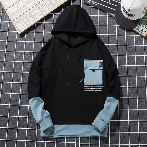 

модные мужские кожаные толстовки с рисунком мужская толстая одежда толстовки мужские хип-хоп уличная одежда толстовки с капюшоном для подрос, Black