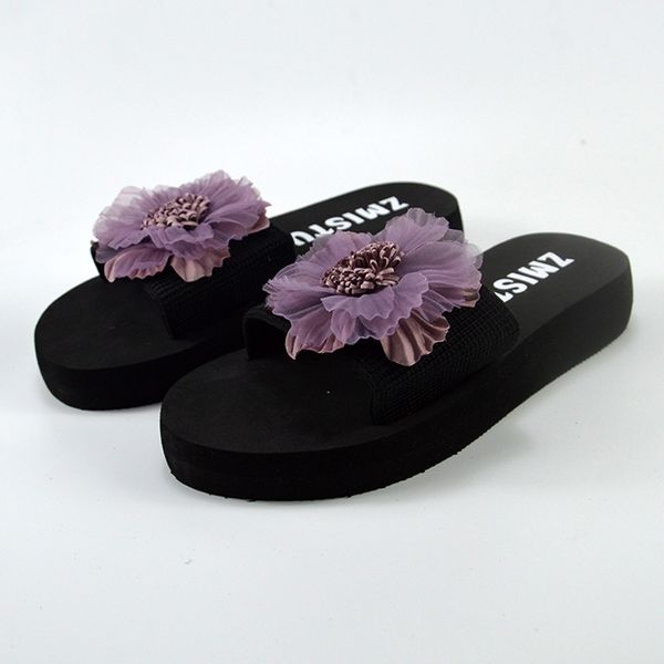 

sleeper #501 2019 new fashion women flat bottom slippers sandals home bathroom beach flip flops shoes casual ing, Black