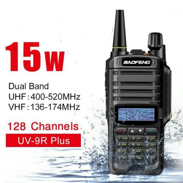

baofeng uv-9r plus 10w vhf uhf walkie talkie dual band handheld two way radio