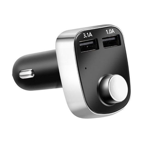 

car bluetooth usb charger mp3 player handscar kit fm transmitter dual usb fast charger adapter #t