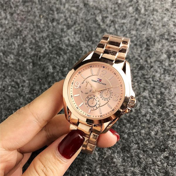 

new fashion luxury men's watch stainless steel bracelet rose gold women's watch famous men's women's brand watch casual, Slivery;brown
