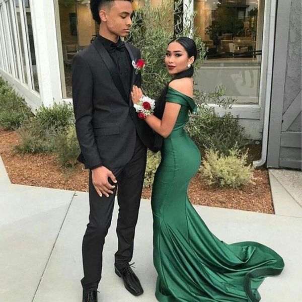 

satin shawl lapel groom tuxedo handsome black suits for wedding man blazer groomsmen attire trajes de hombre slim fit terno masculino 2piece, Black;gray