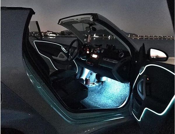 

1 meter atmosphere lamps car interior ambient light cold light line diy decorative dashboard console door car styling