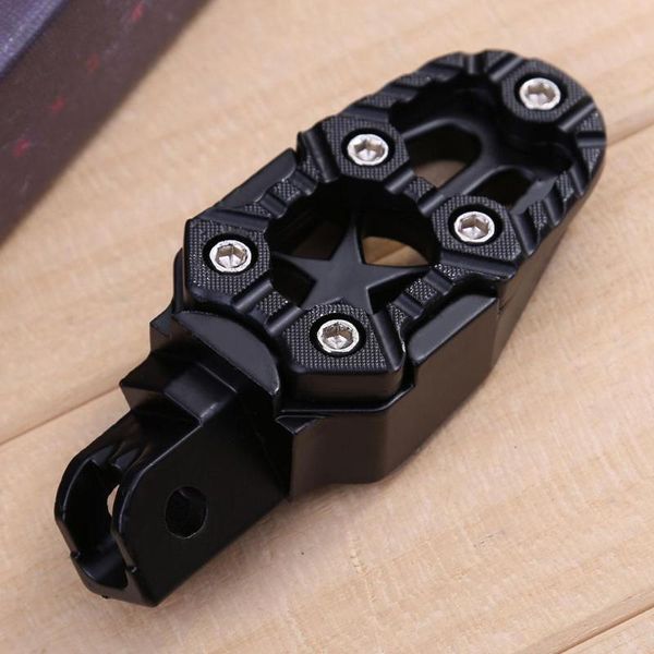 

easy to install motorcycle accessories universal 8mm metal motorcycle foot pegs pedals footrests with spring 2pcs