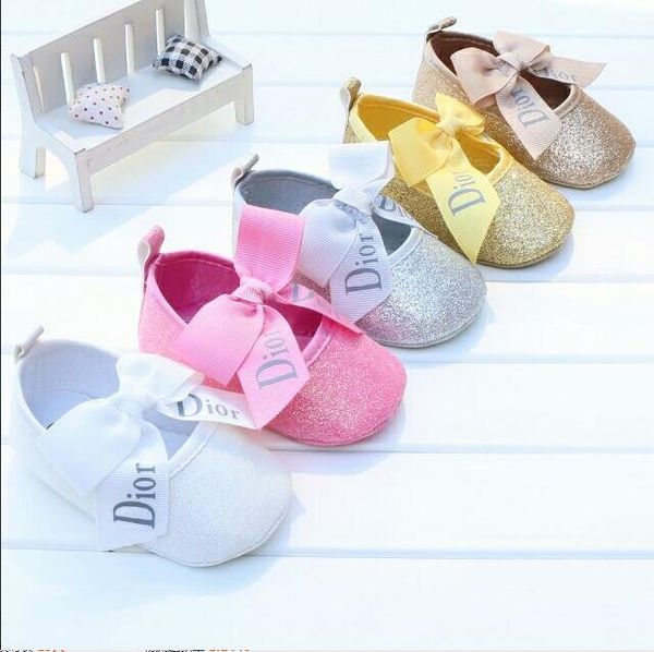 

new spring and autumn baby girls shoes newborn princess pu leather first walker shoes infant prewalker shoes 0-18 months ing