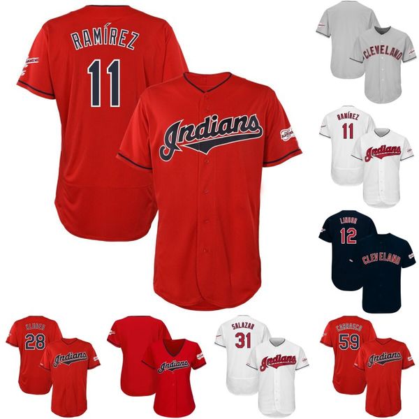

Cleveland 2019 All-Star Game Patch Jose Ramirez Lindor Miller Jim Thome Corey Kluber Tyler Naquin Shane Bieber Indians Baseball Jerseys