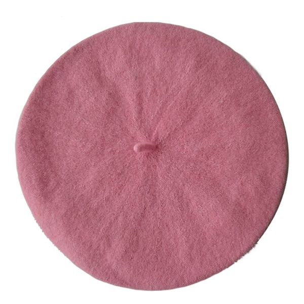 

bluelans сплошной цвет теплый шерстяной зимы девушки женщин берет французский художник beanie hat cap ski, Blue;gray