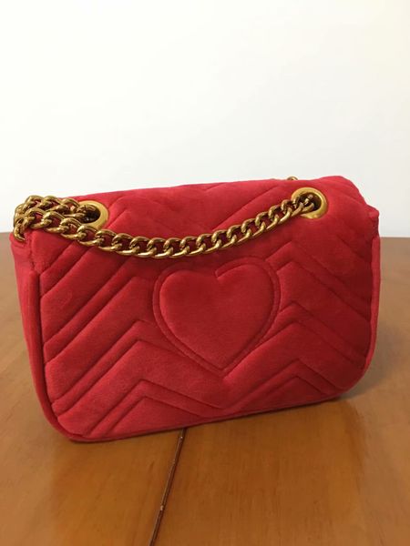 

2020 классическая мода мешок плеча европейских и американских популярный бренд мешок посыльного высокого качества женщин золото бархат цепи