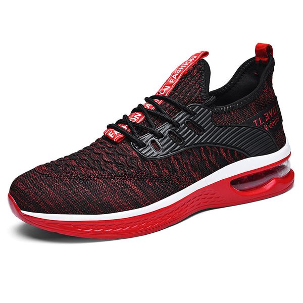 

jinbeile running shoes for men fish scale woven air cushion sneakers lightweight soft comfortable breathable men sport shoes