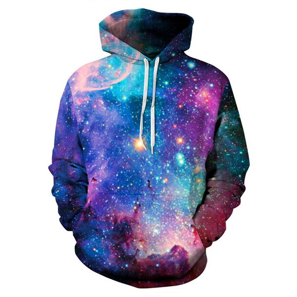 

hoodies men casual sweatshirt men harajuku 3d starry print hoodie fashion harajuku brand clothing streetwear couple pullovers, Black
