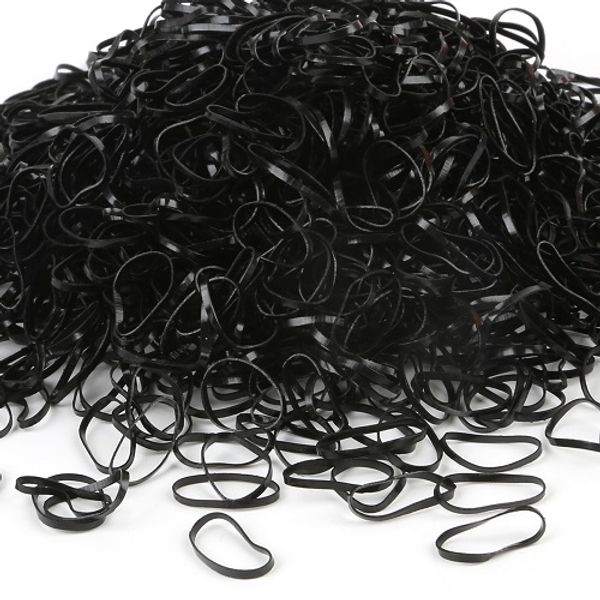 

wholesale 10000pcs/lot disposable gum tpu rubber braider holder elastic hair band girls scrunchie hair styling accessories, Brown