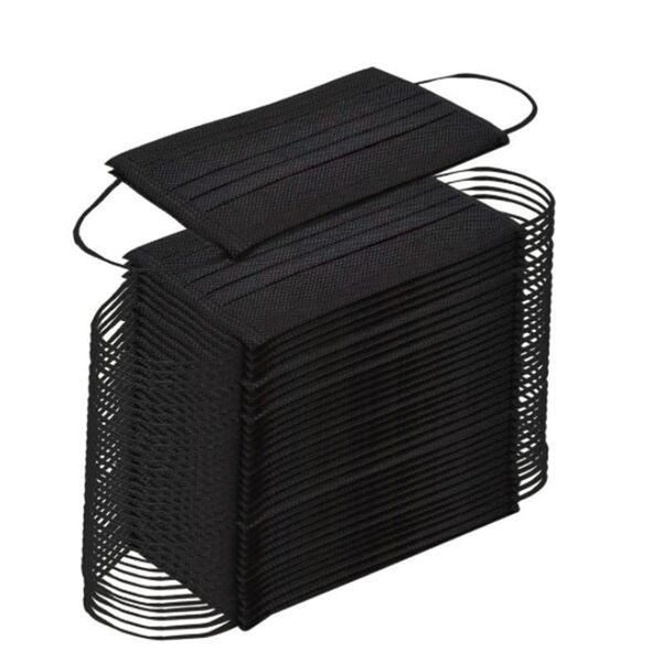 

одноразовая маска для лица черный защитные elastic для маски безопасности анти пыли хлопок mouth маски 3 слоя мода маска для лица