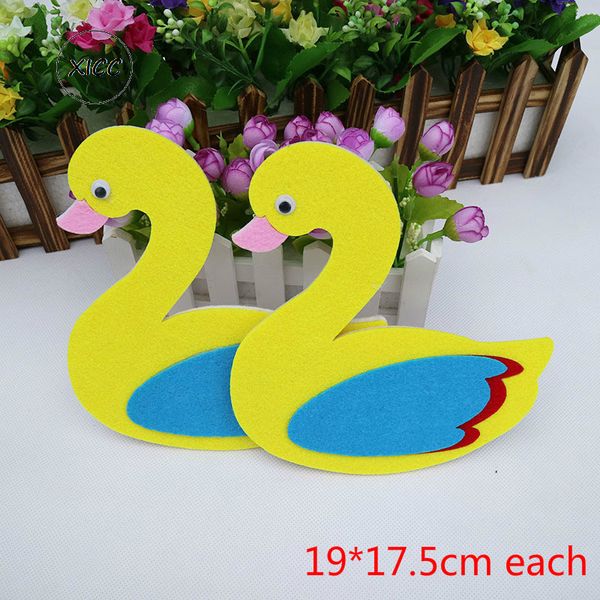 

xicc 3colors cartoon duck goose thick nonwoven felt diy package kindergarten school children's handmade enlightenment education