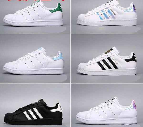 

2019 Women/Men's stan shoes fashion smith Brand Top quality new casual shoes leather sport jogging sneakers flats Shoes size Eur 36-44