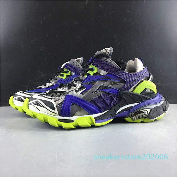 

new triple s sneakers 4.0 luxury designers sports purple black outdoor combination breathable mens woman casual track 2 s06