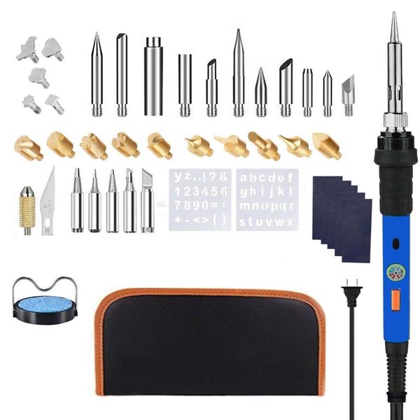 

absf 44 piece set with switch thermostat engraving set electric iron carving tool heat transfer tool embossed wood craft too