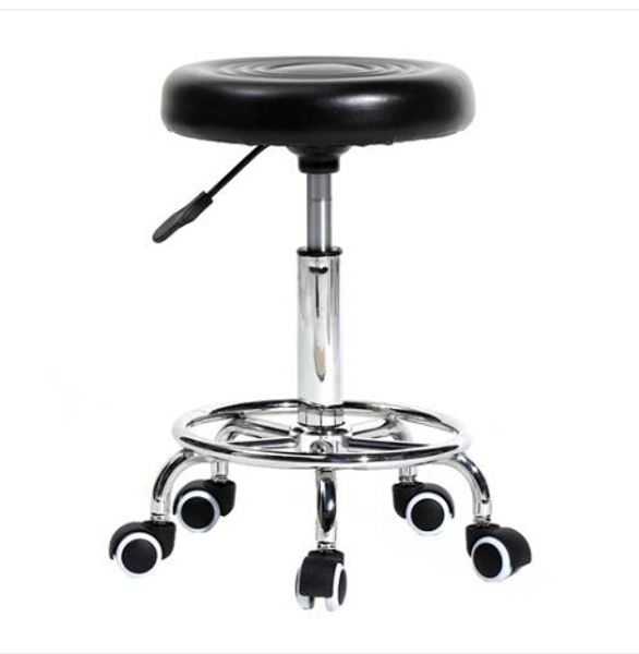 

fashion wholesales round stool with lines rotation bar stool black