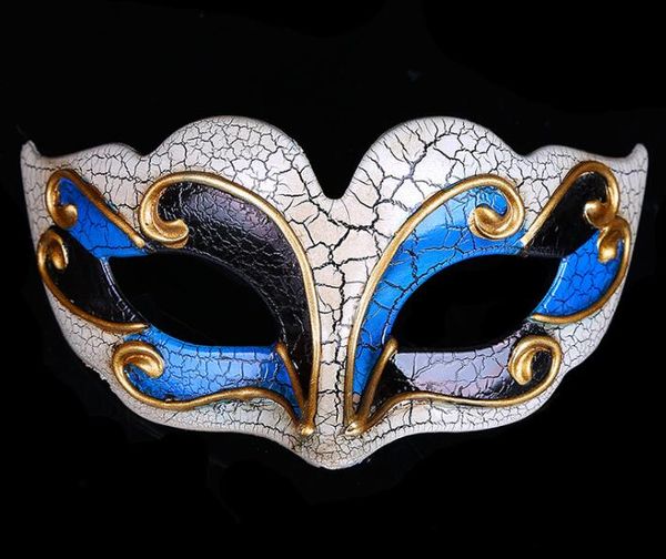 New Venetian Ball Masks Upper Crack Half Face Masquerade Mask Halloween Theme Party Maschera Cosplay Dance Makeup Puntelli GB1022