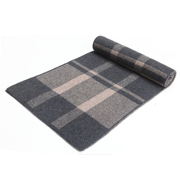 

new fashion long men's scarf leisure scarves winter man's wool scarf plaid casual scarves for man bufanda, Blue;gray