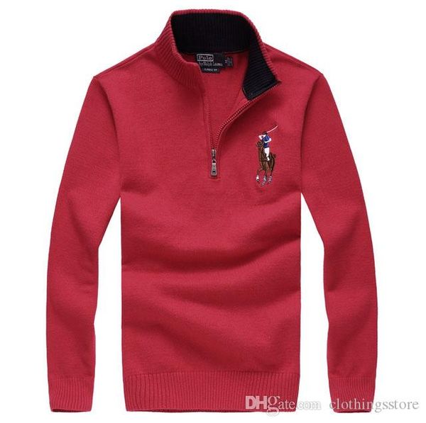 

ralph lauren мужские трикотажные свитера конструктора свитера высокого качества zip свитер роскошные пользовательские пуловер мода толстовки, White;black