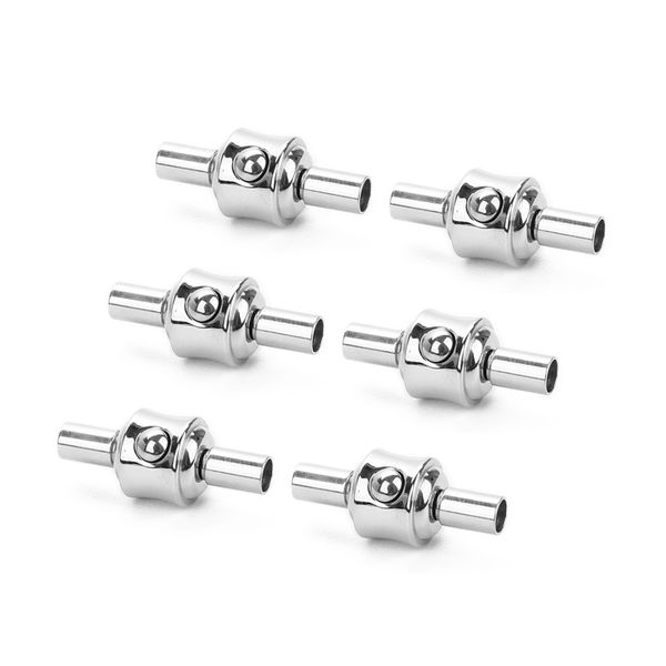 

1pc/lot stainless steel magnetic clasps end caps clasps hole 3mm for bracelet making diy jewelry findings, Blue;slivery
