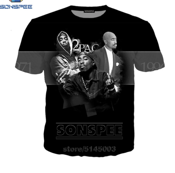 

мода рэпер 2pac тупака biggie smalls футболка мужская мужчины женщины tupac 2pac толстовка 3d печати с коротким рукавом hip hop tops пуловер, White;black