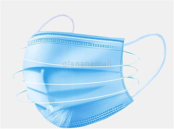 

50шт спа личного домашнего использования маска для лица голубая маска для лица маски одноразовые для продажи