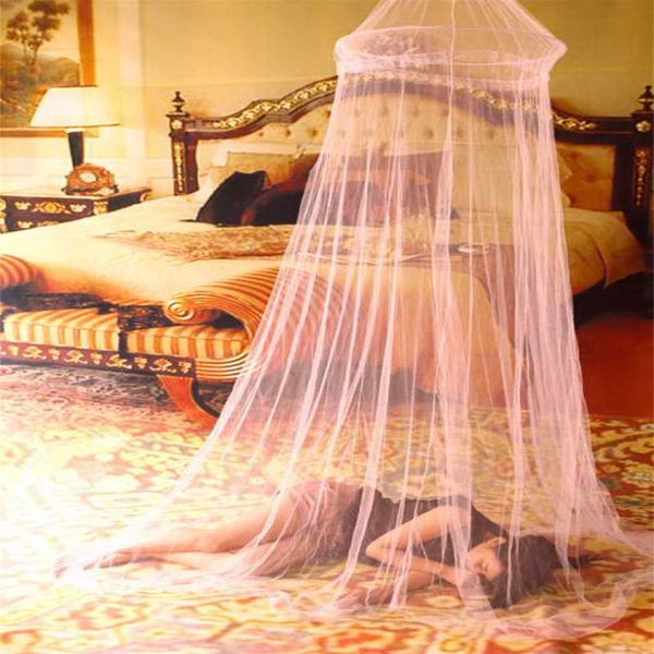 

универсальный элегантный круглый lace насекомых bed canopy сетки занавес купола полиэстер постельные принадлежности москитная сетка мебель д