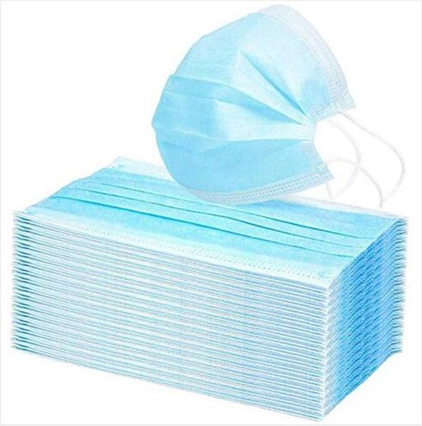 

3 layers disposable face masks dustproof mask facial protective cover masks set anti-dust mask dhl